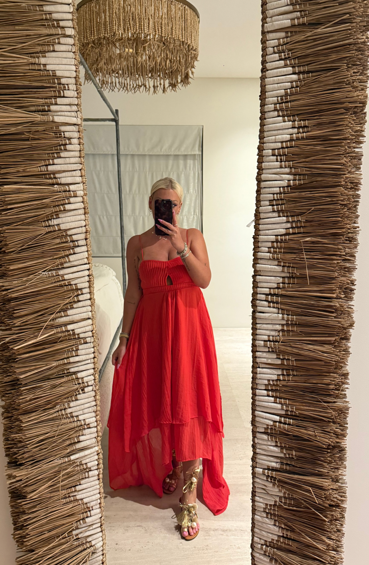 Ballam Red Maxi Dress