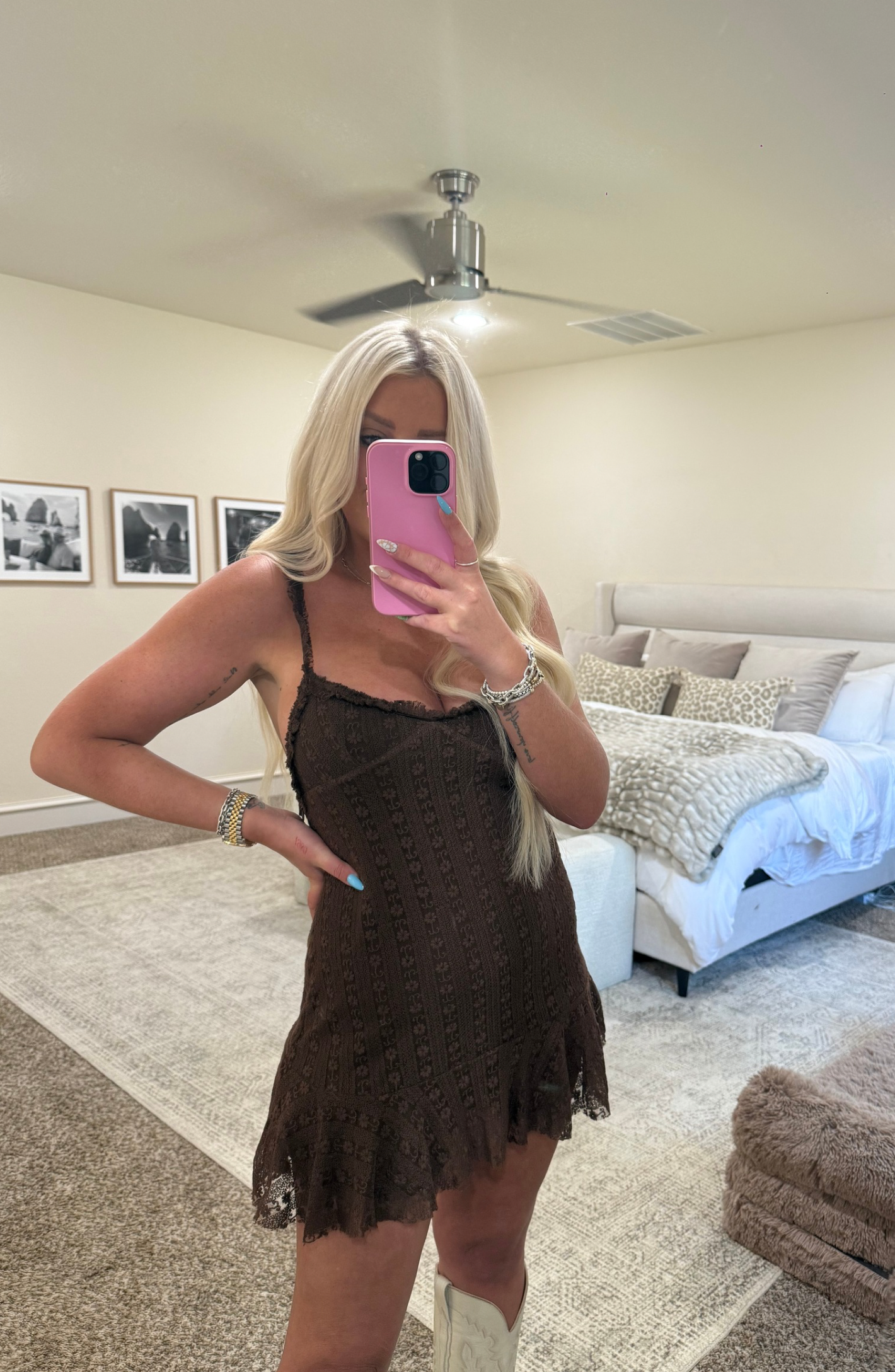 On The Way Brown Romper