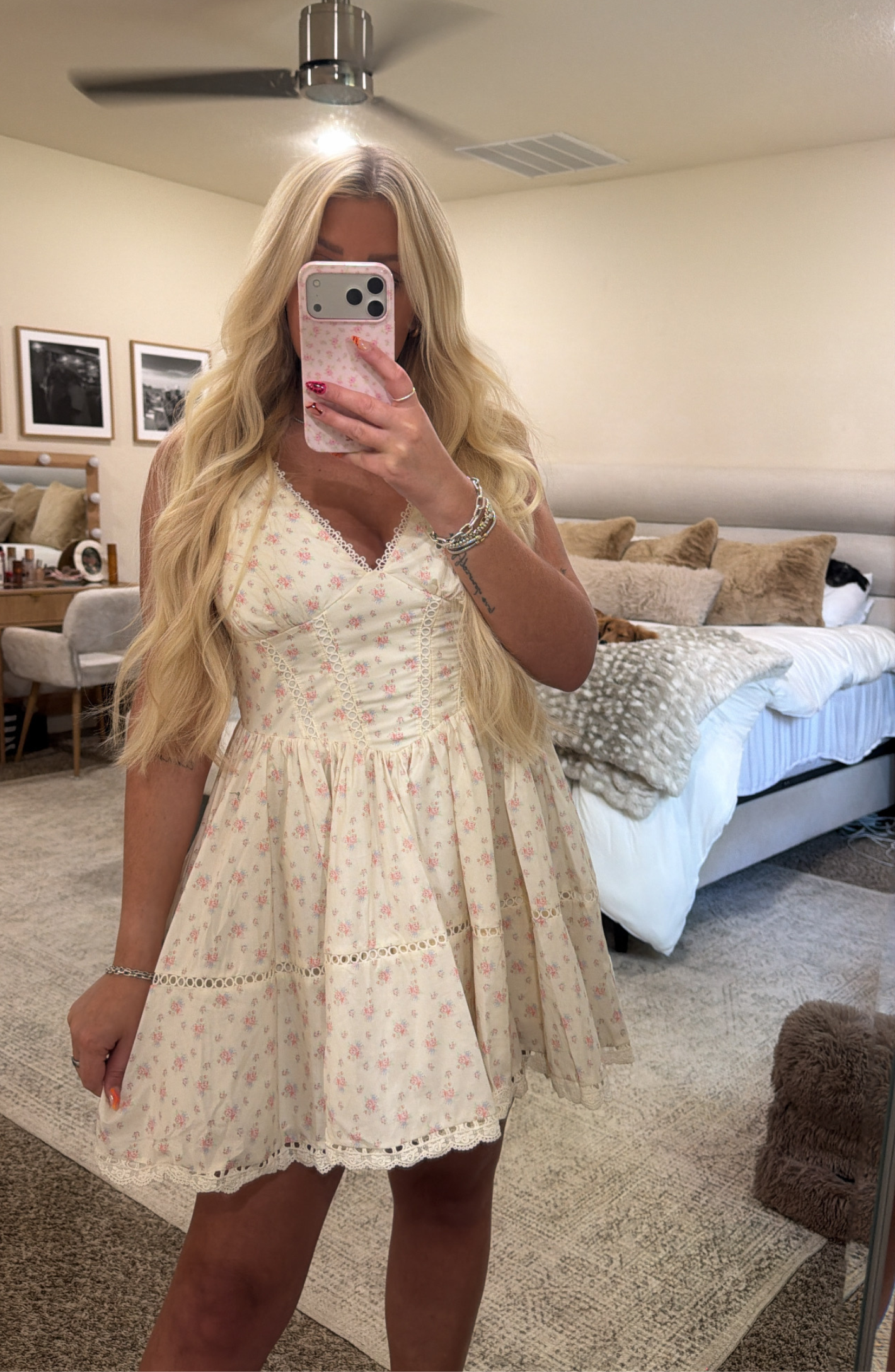 Floral Print Mini Dress