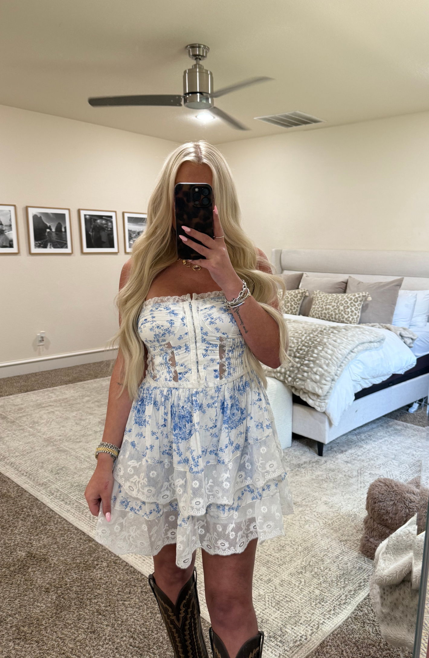 Another Time Floral Lace Dress
