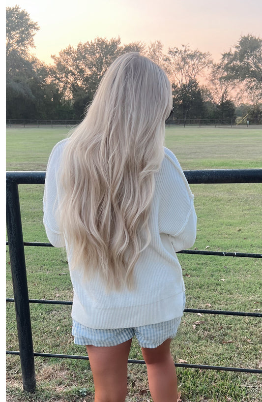 Fireside Flirt Ivory Oversized Sweater