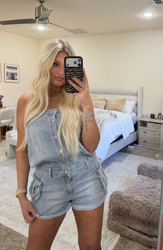 Fresh Perfection Denim Romper