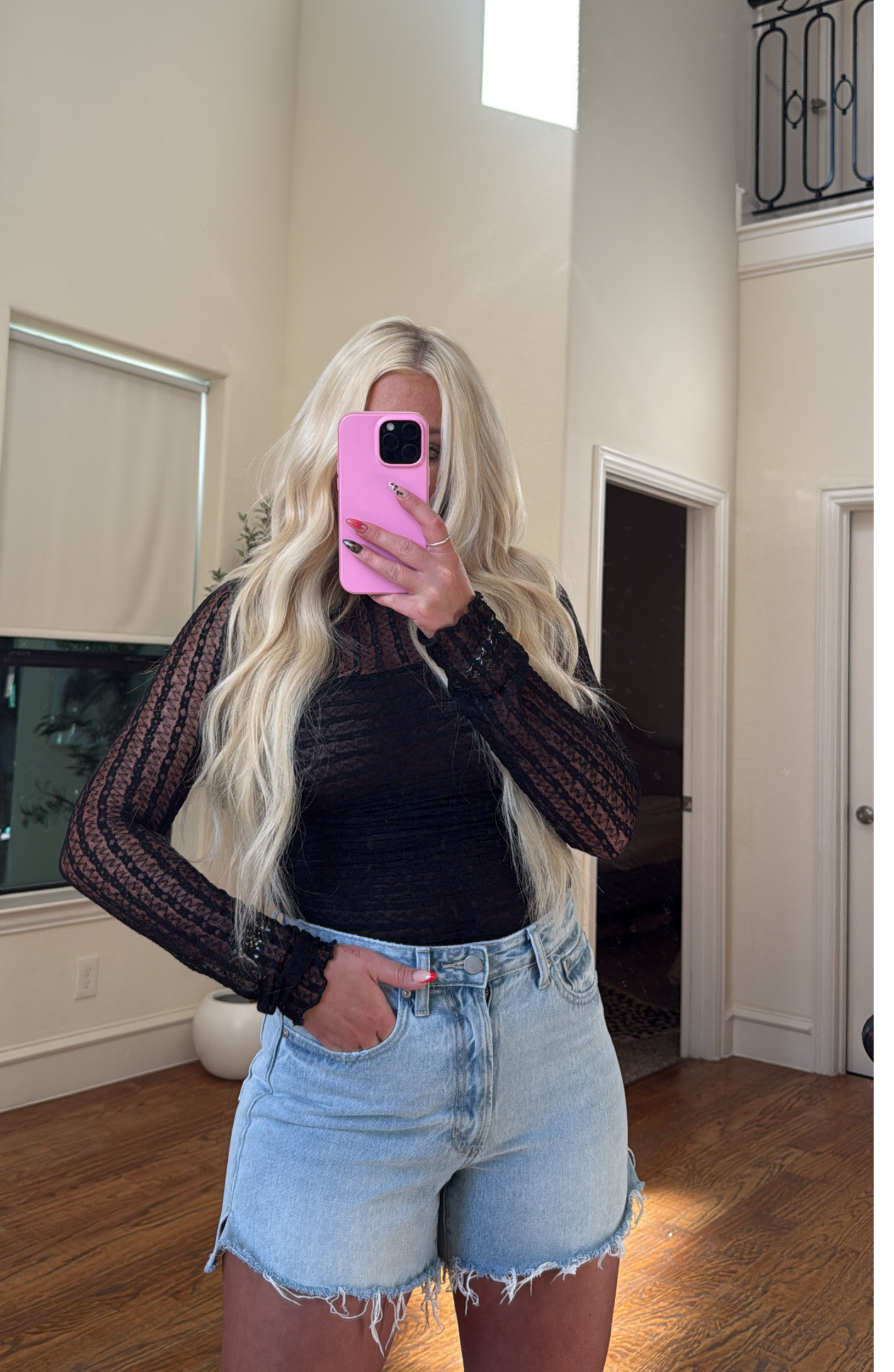 Draw You In Black Bodysuit