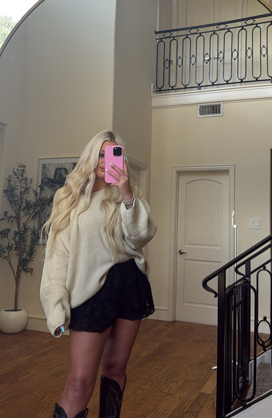 Cozy Oatmeal Sweater