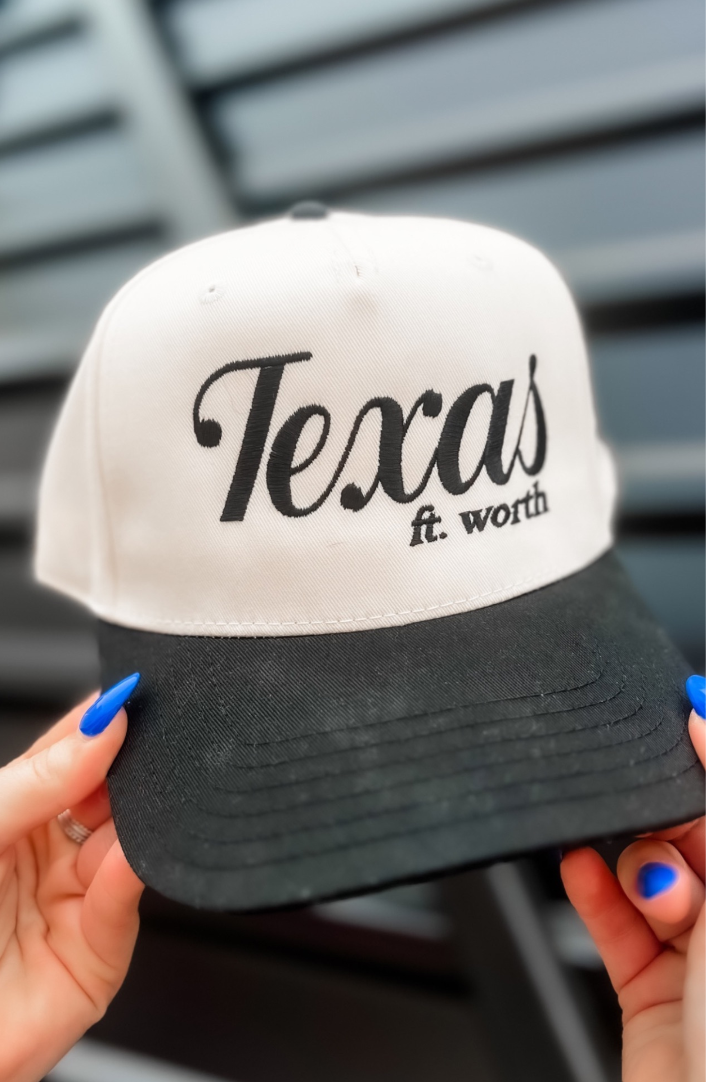 Ft. Worth Texas Cream & Black Hat