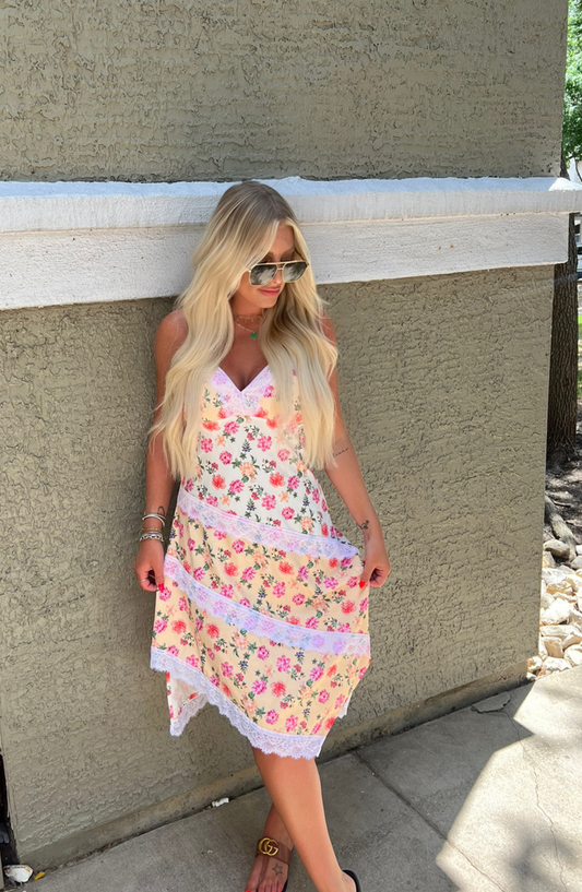 Brunching Weekends Floral Midi Dress